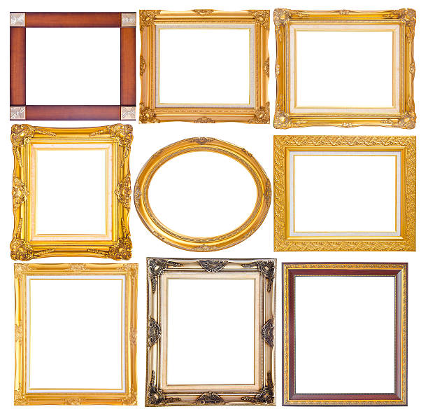 istock Set of golden vintage frame 509418583