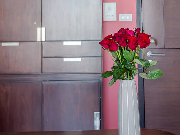 istock Roses in flower vase/ Interior still life & decoration concept 509418794