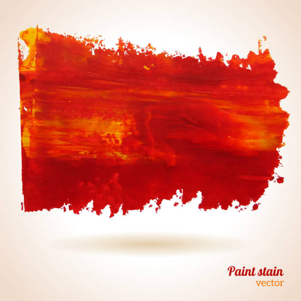 farba fakturę. - watercolour paints watercolor painting orange backgrounds stock illustrations