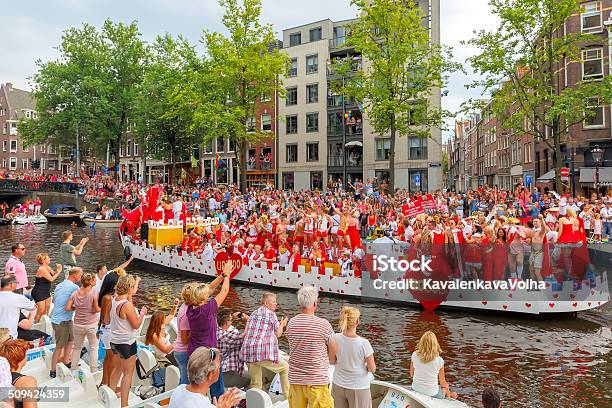 Photo libre de droit de Canaux Damsterdam Parade 2014 banque d'images et plus d'images libres de droit de 2014 - 2014, Adulte, Amsterdam