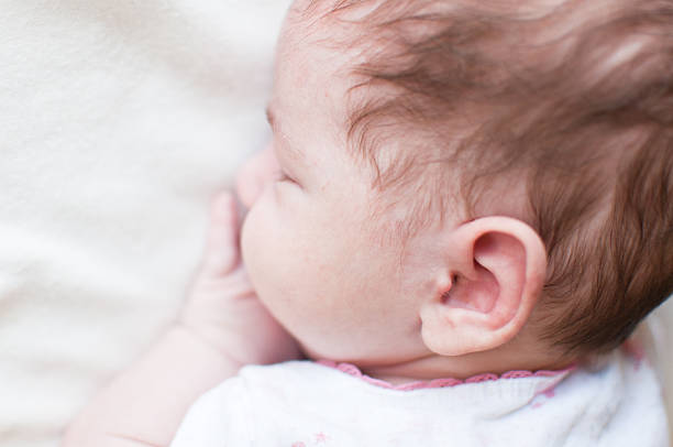 istock Selective focus baby ear photo 509424724