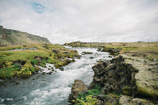 Beautiful wild river in Iceland