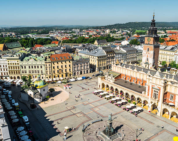 istock view on central square of Krakow 509425898
