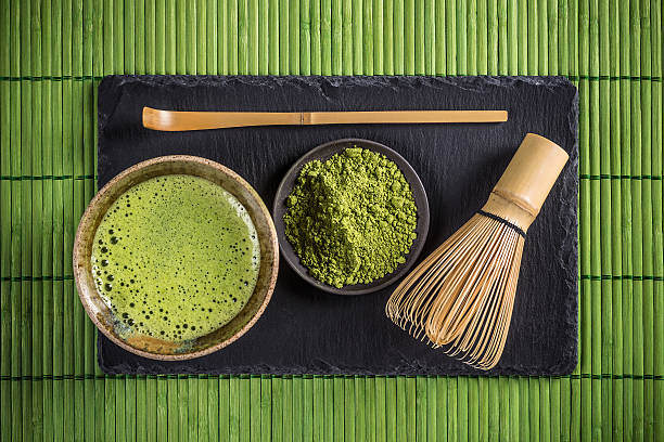 matcha tea - matcha tee stock-fotos und bilder