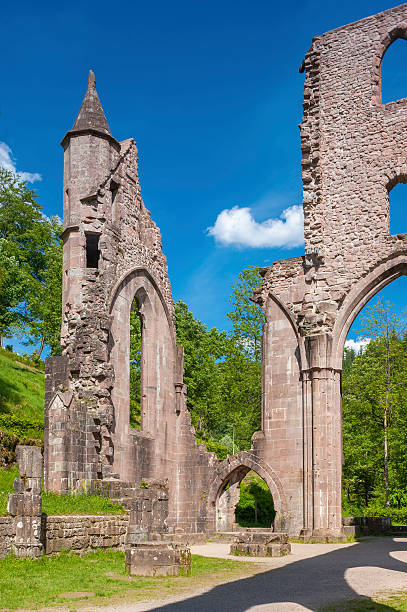 The ruine of the monastery All Saints Allerheiligen in Oppenau Oppenau, Germany - May 20, 2009: The ruine of the monastery All Saints Allerheiligen in Oppenau. Black Forest, Baden-Wurttemberg, Germany, Europe all hallows by the tower stock pictures, royalty-free photos & images