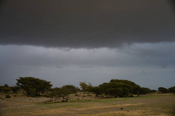 istock Severe thunderstorm close to Sohar, Oman 509426266