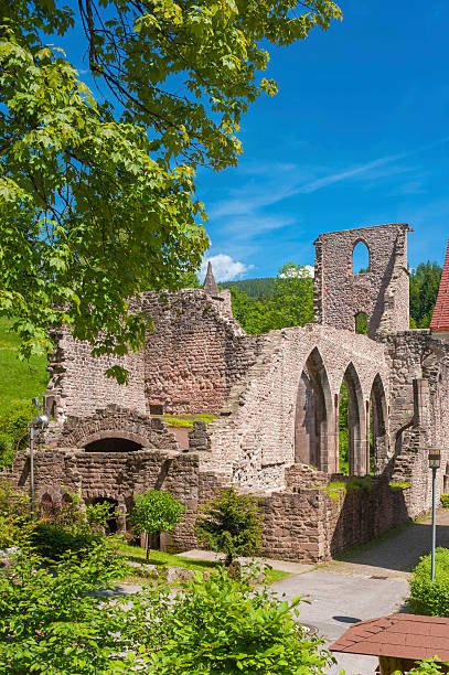 The ruine of the monastery All Saints Allerheiligen in Oppenau Oppenau, Germany - May 20, 2009: The ruine of the monastery All Saints Allerheiligen in Oppenau. Black Forest, Baden-Wurttemberg, Germany, Europe all hallows by the tower stock pictures, royalty-free photos & images