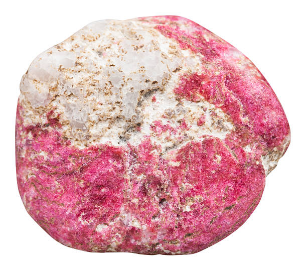 istock pebble of Thulite (rosaline) gemstone isolated 509427144