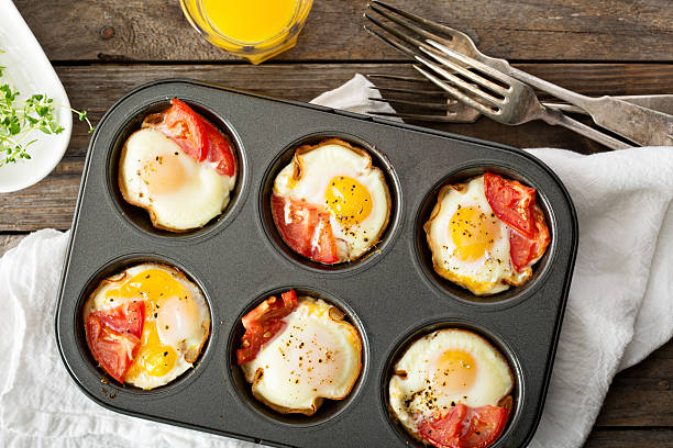 istock Baked eggs in maffin tin 509428188