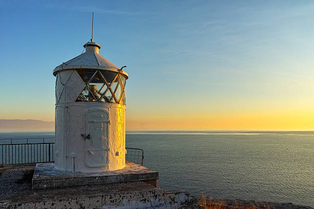 istock Sunset over Lighthouse in Kavala, Greece 509428210