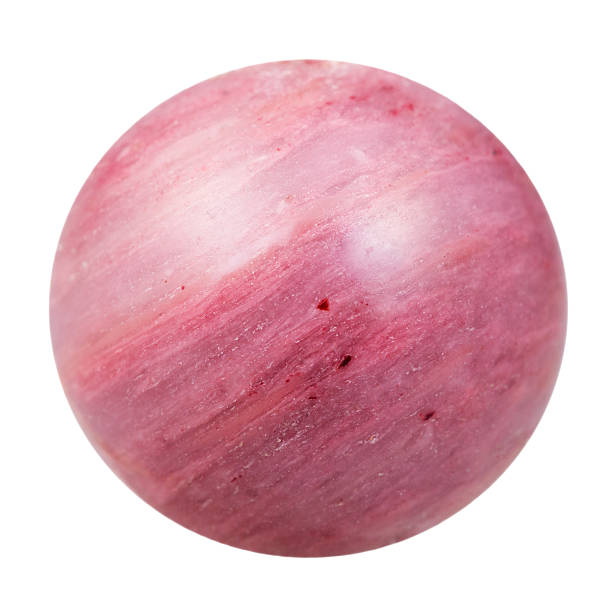 istock ball from red natural mineral gem stone rhodonite 509428888
