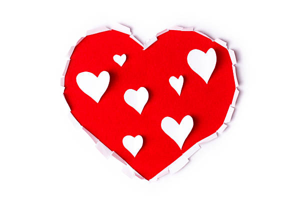 istock Heart shape Hole In the paper 509429188