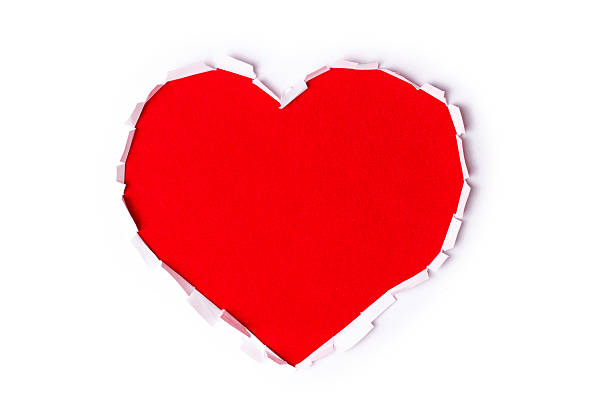 istock Heart shape Hole In the paper 509429234