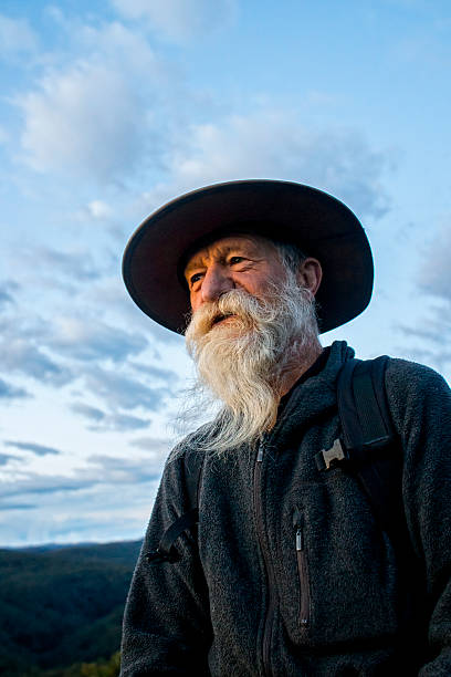 Portrait of a senior man with beard.