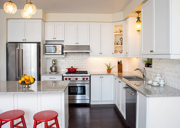 istock Professionally designed new kitchen with touch of retro style 509435014