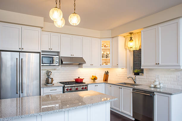 istock Professionally designed new kitchen with touch of retro style 509436032