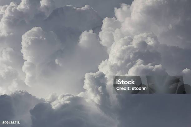 Clouds In Sky Before Rain Stock Photo - Download Image Now - Close-up, Cloud - Sky, Cloudscape