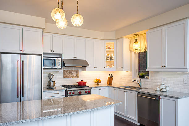 istock Professionally designed new kitchen with touch of retro style 509436450