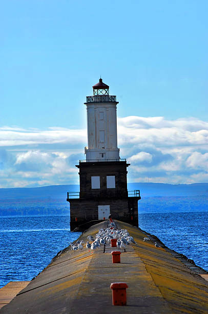 istock Breakwater Pier To lighthouse 509438238