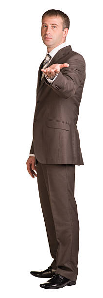 istock Businessman holding hand up in front of him 509444297