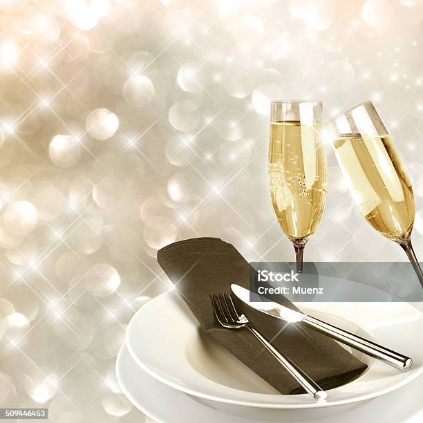 Celebration Stock Photo - Download Image Now - Dinner, New Year's Eve, Abstract