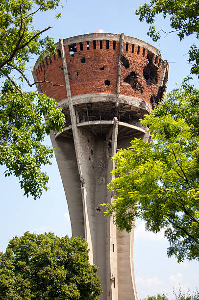 istock Damaged water tower in Vukovar, Croatia 509447493