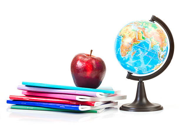 istock Schoolchild and student studies accessories. Back to school conc 509466105