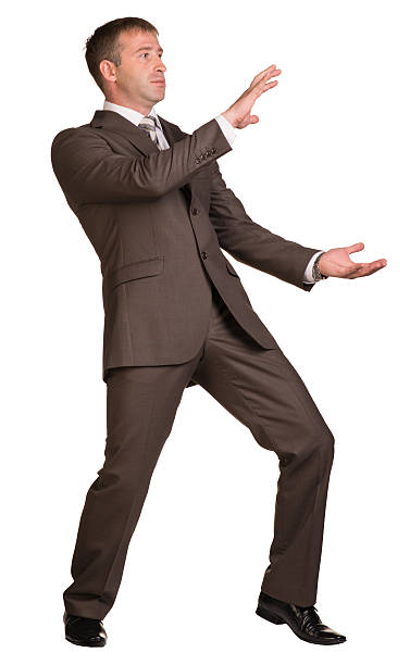istock Businessman holding hands in front of him 509466291