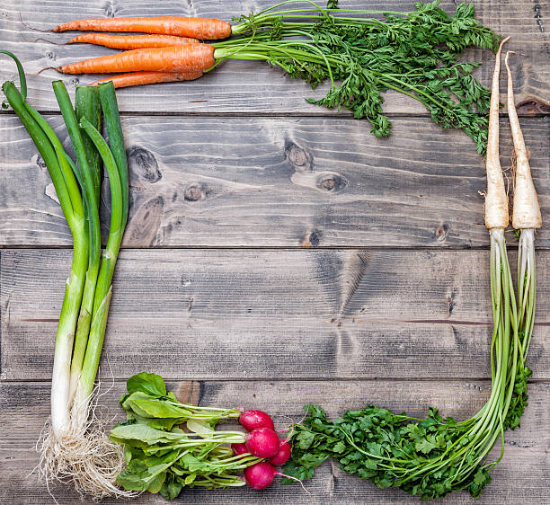 istock Fresh organic bio vegetables on wooden background 509469222