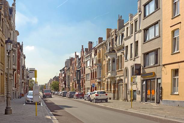 istock Residential area in Ostend, Belgium 509472040