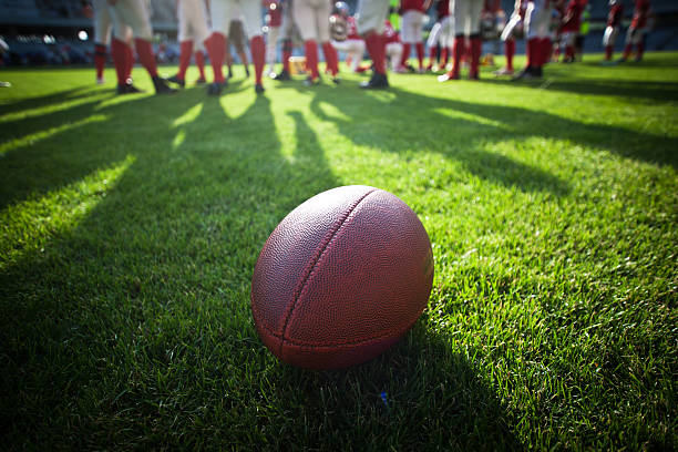 American football game stock photo