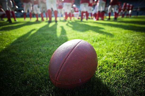 American football game stock photo