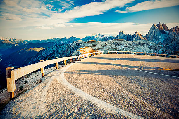Mountain's road in Dolomities, Italy.