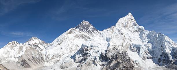 istock panoramic view of Mount Everest with beautiful sky 509477992