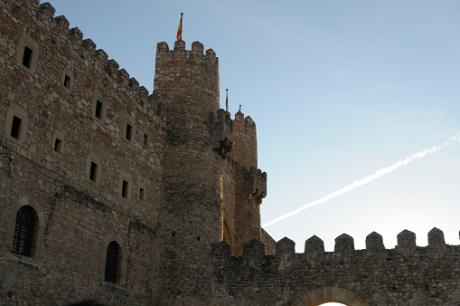 Sigüenza, Spain - March 7, 2015: Sigüenza Castle, Parador de Turismo