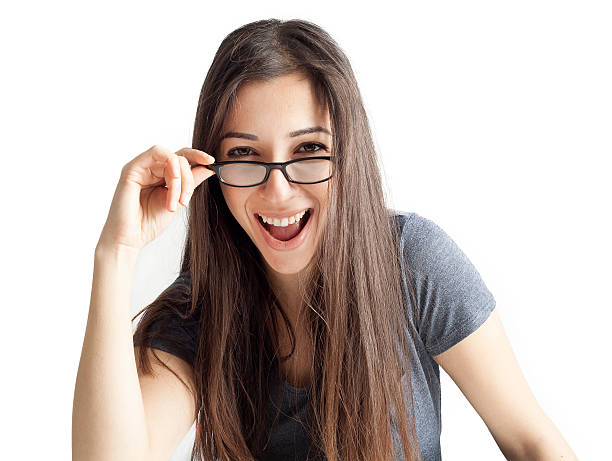 istock Young woman holding eyeglasses 509481088