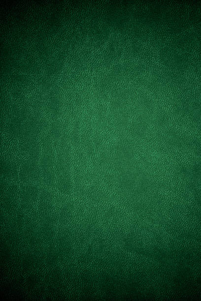 green leather texture stock photo