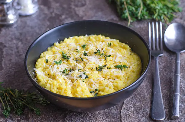 Risotto alla Milanese with saffron 