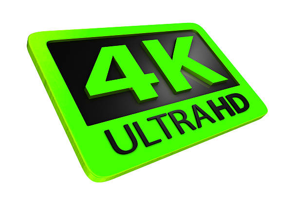 4 k ultra hd значок - 720p стоковые фото и изображения