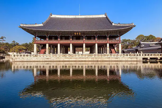 Gyeonghoeru Royal Banquet Hall, Gyeongbokgung Palace, Seoul, South Korea