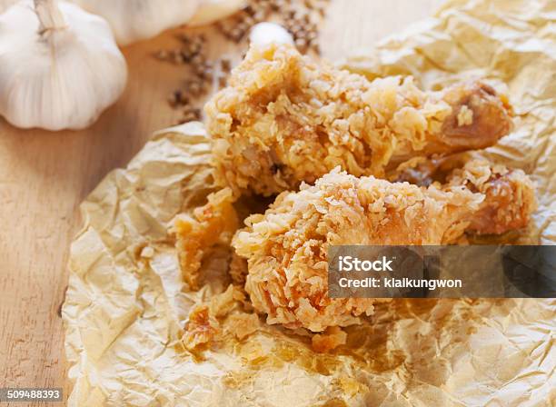 Crispy Fried Chicken Stock Photo - Download Image Now - Chicken Drumstick, Crunchy, Deep Fried