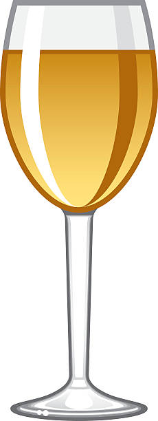 белое вино стекло значок - cher stock illustrations
