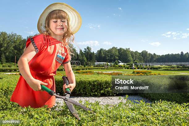 Девушка Landscaper — стоковые фотографии и другие картинки 6-7 лет - 6-7 лет, Веселье, Весёлый