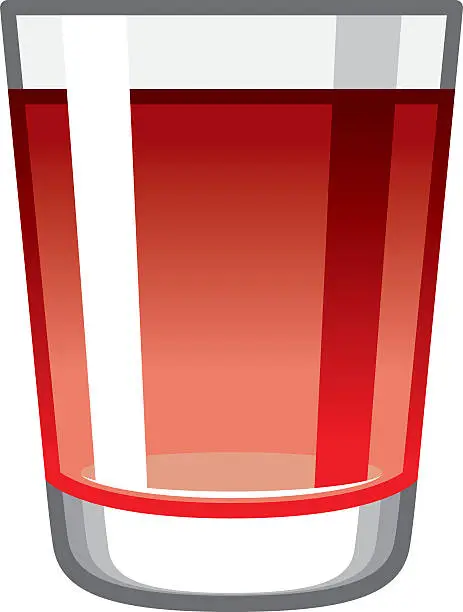 Vector illustration of Alcoholic Shot Glass Icon