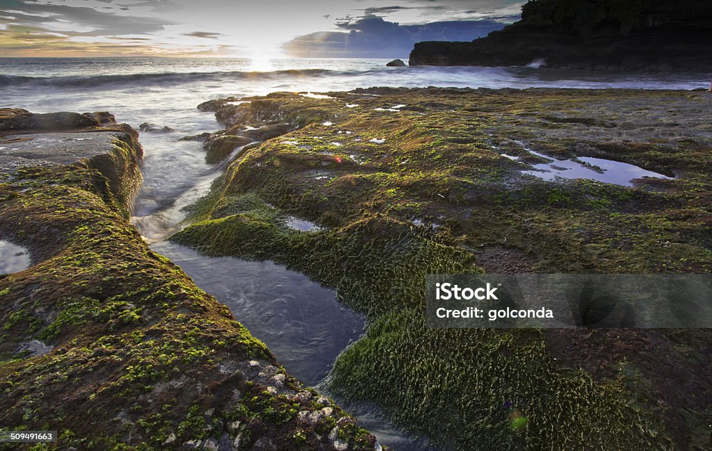 Tanah Lot beach, Bali Ancient Stock Photo