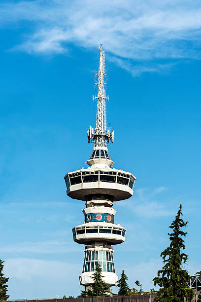 transmisja wieża w salonikach - high peaks audio zdjęcia i obrazy z banku zdjęć