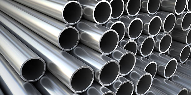 istock Metal pipes, steel tubes 509492033