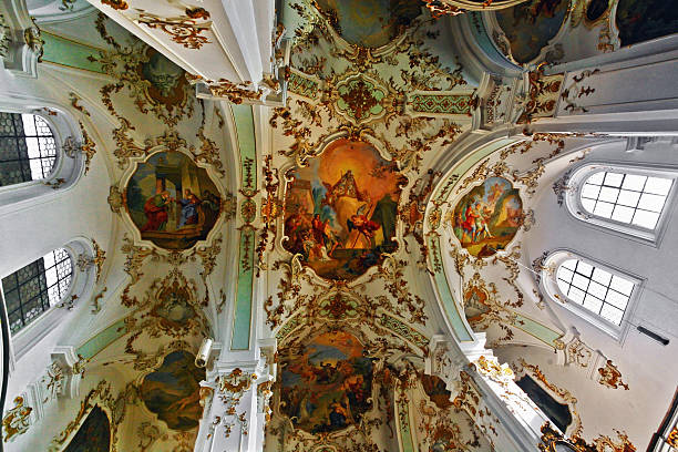 istock ceiling in the interior of church 509492776