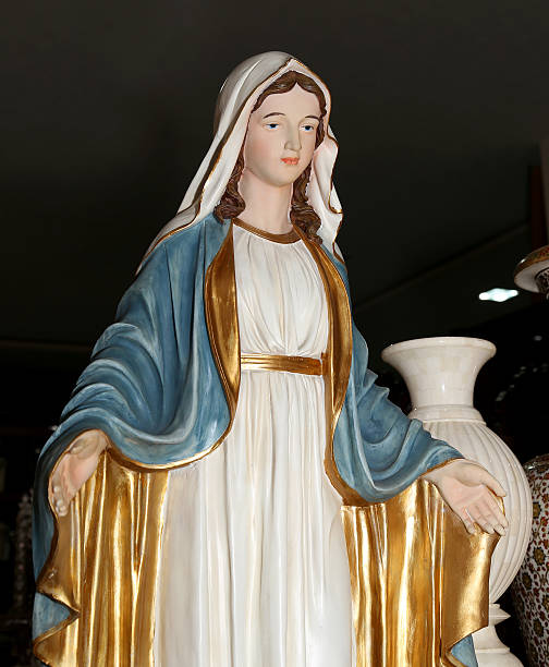 istock Beautiful Maria statue on a dark background, Jordan, Middle East 509493237
