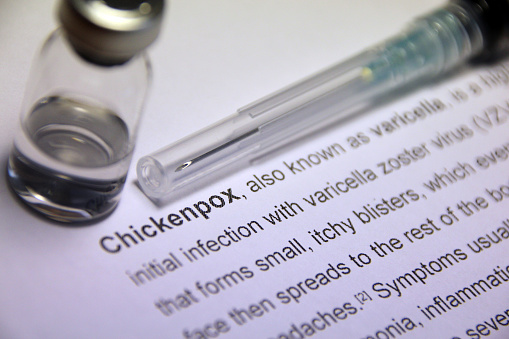 Chickenpox is an infectious disease causing a mild fever and a rash of itchy inflamed blisters. It is caused by the herpes zoster virus and mainly affects children, who are afterward usually immune.